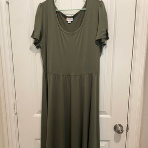 Lularoe Maxi Dress. Olive green.